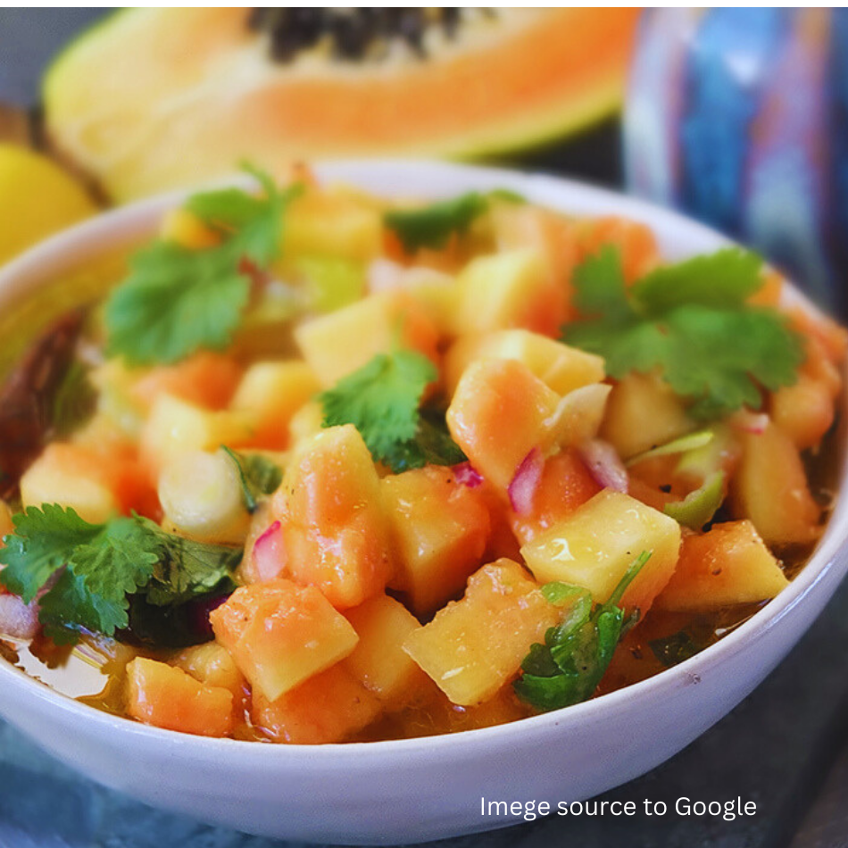 how to cut a papaya