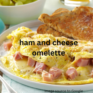 ham and cheese omelette