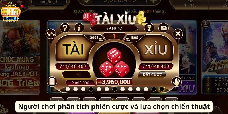 Người chơi phân tích phiên cược và lựa chọn chiến thuật